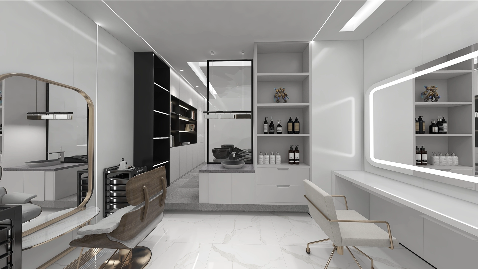 미용실 인테리어 20평